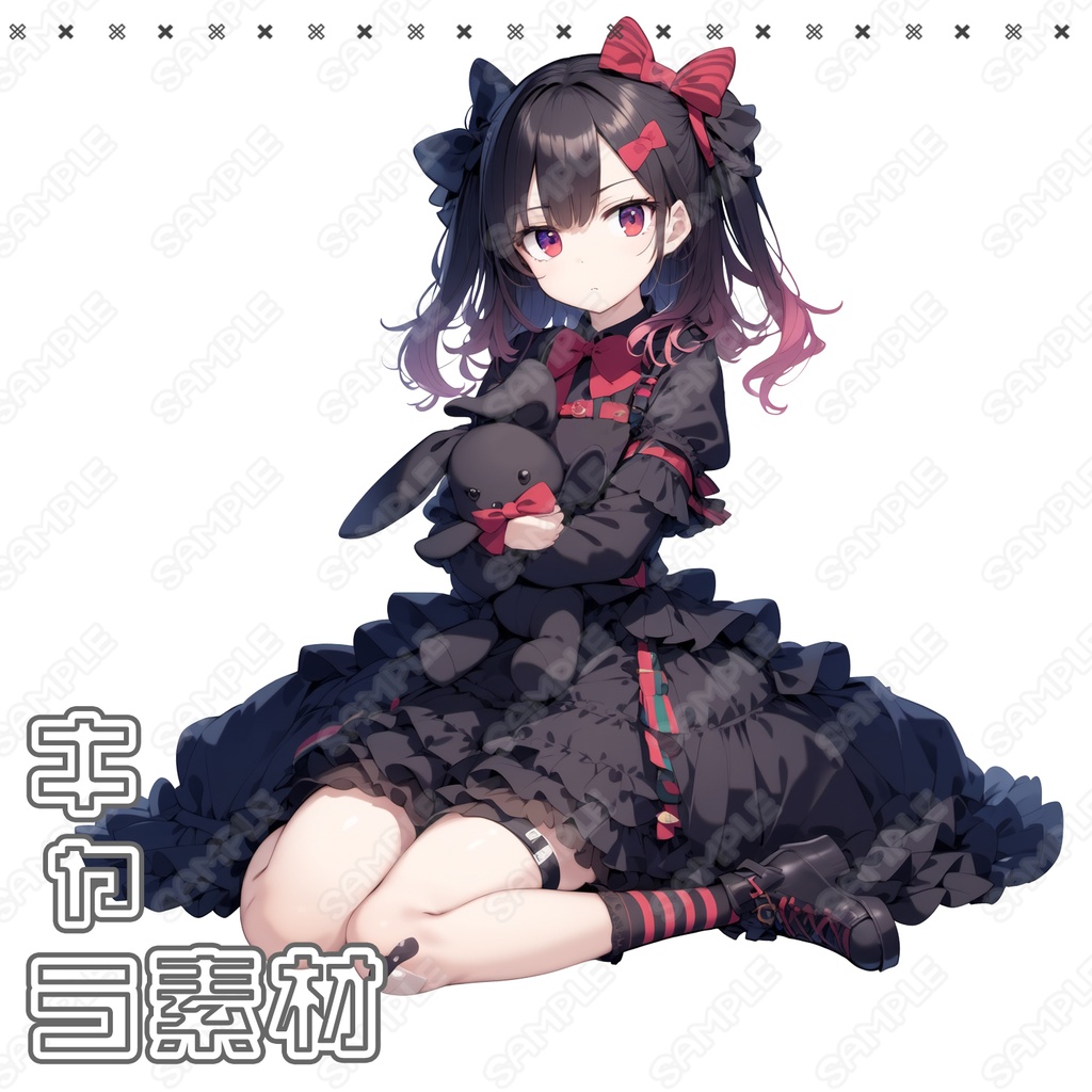 【068】キャラ素材_ゴシック風_女性