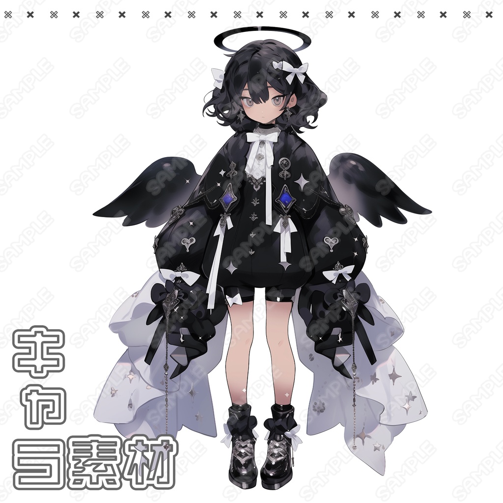 【093】キャラ素材_堕天使_少女