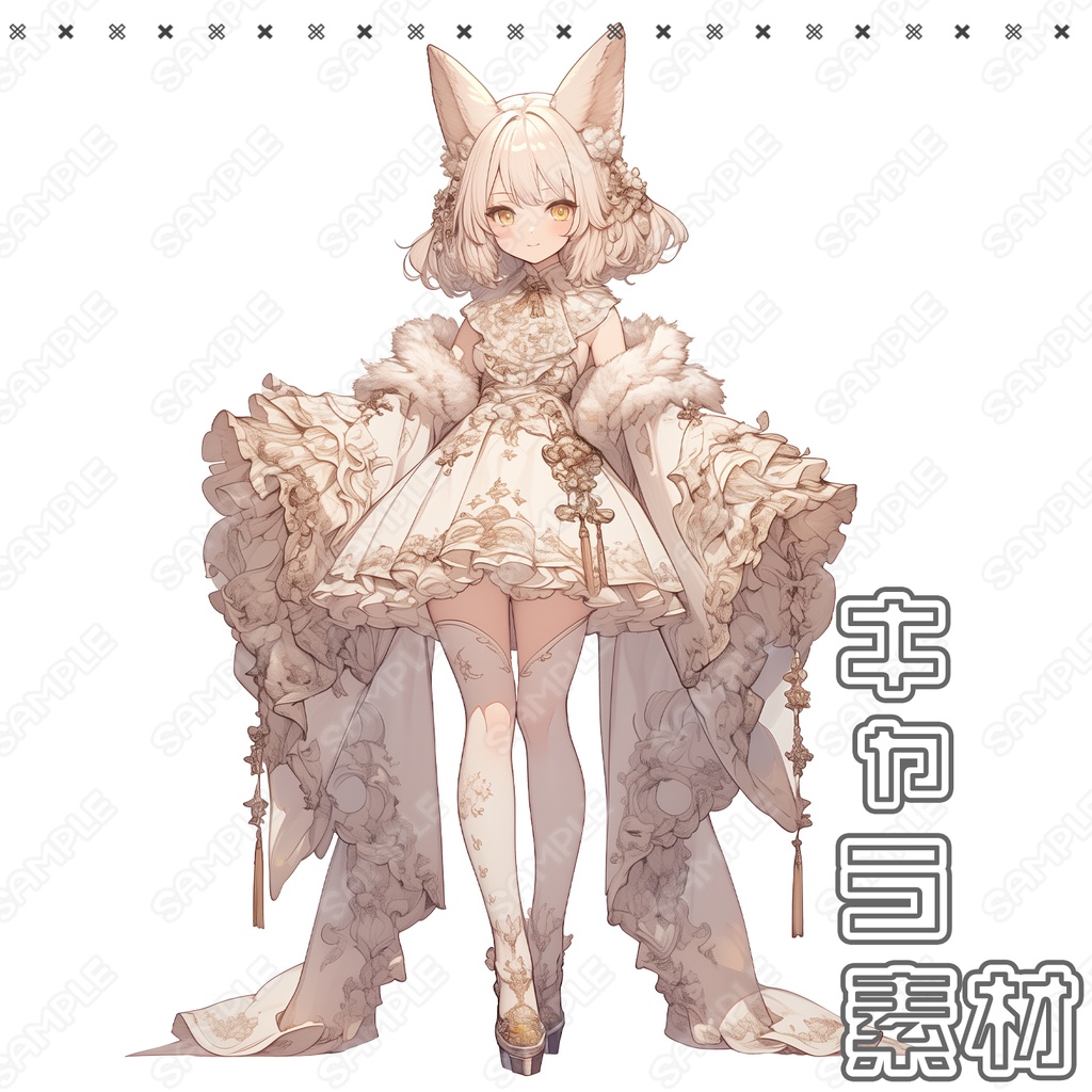 【097】キャラ素材_ケモミミ_お姫様