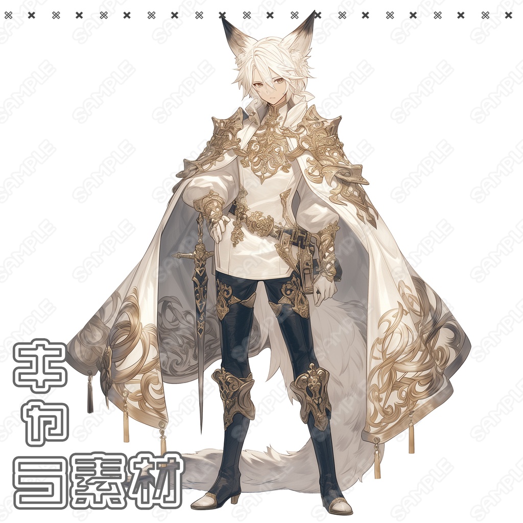 【098】キャラ素材_ケモミミ_王子様