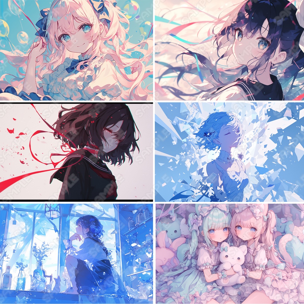 【無料】イメージイラスト素材【女子ver】