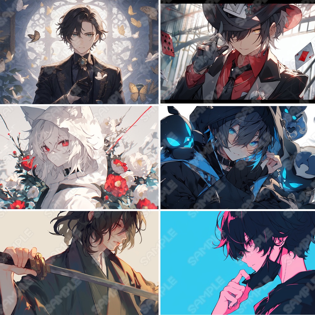 【無料】イメージイラスト素材【男子ver】