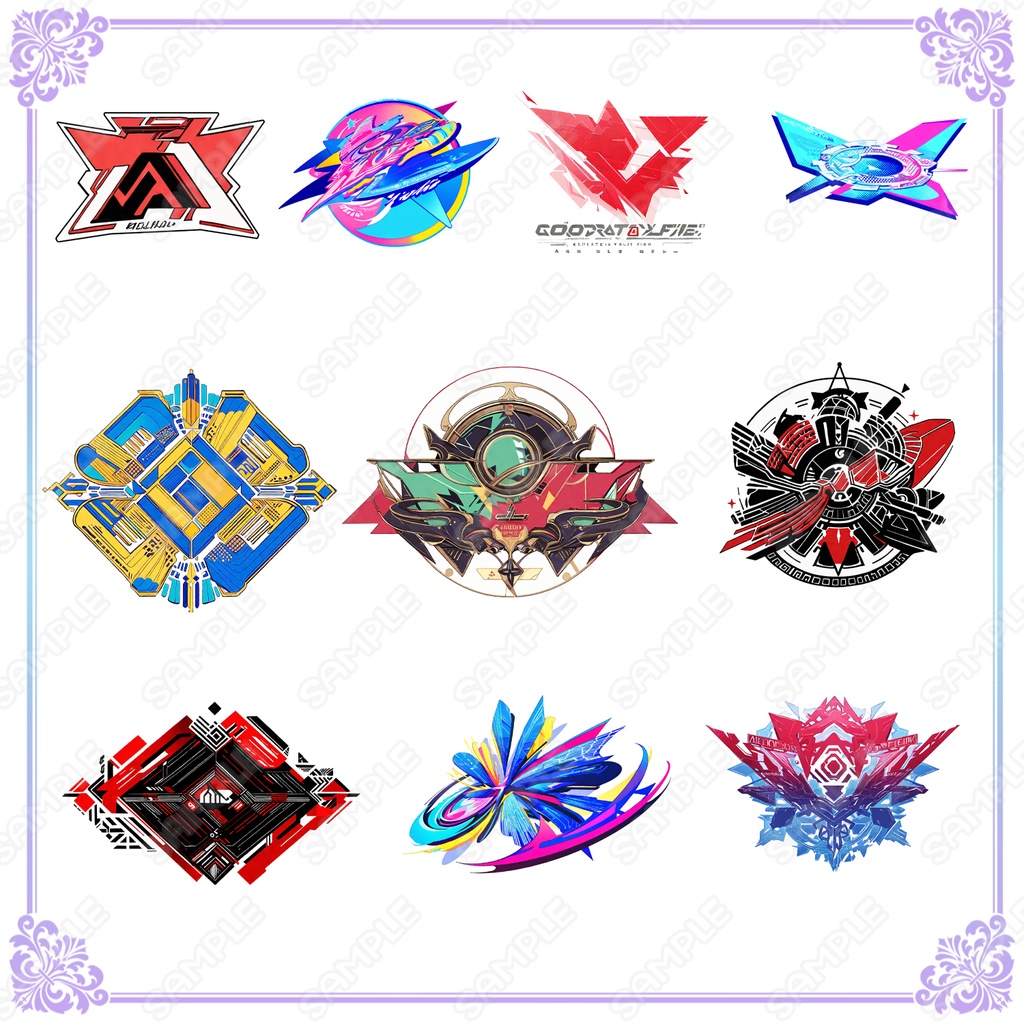 【Item007】架空のロゴ・マーク素材_30種セット