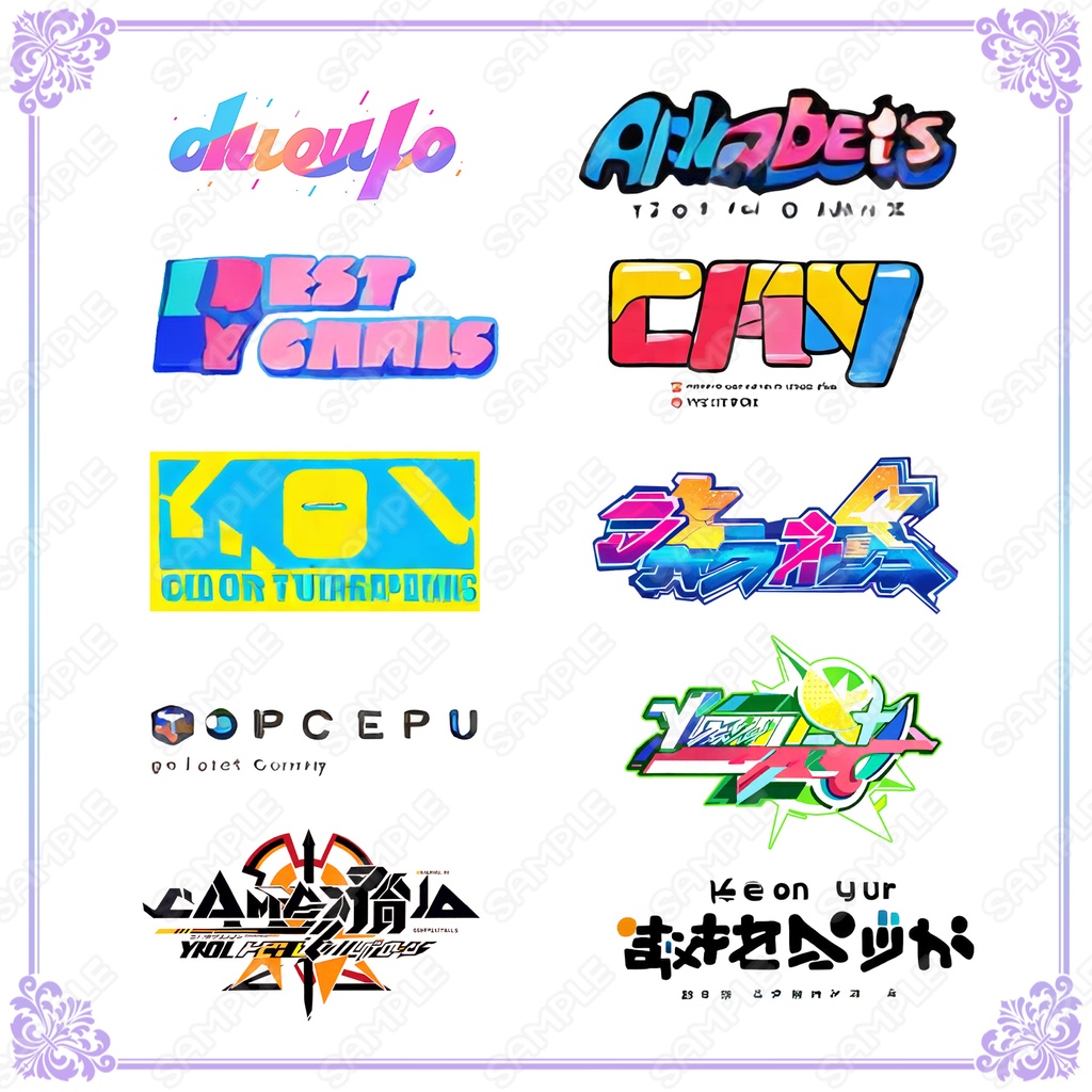 【Item007】架空のロゴ・マーク素材_30種セット