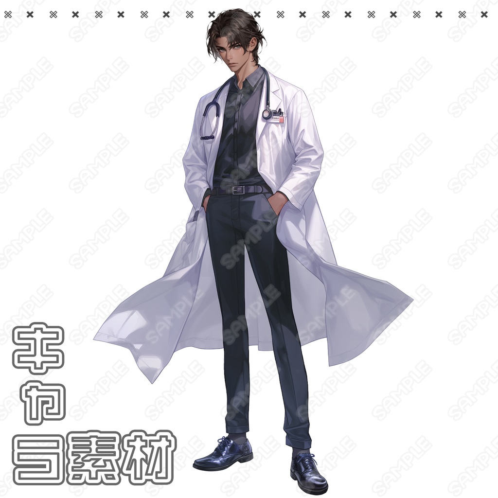 【131】キャラ素材_ドクターっぽい男性