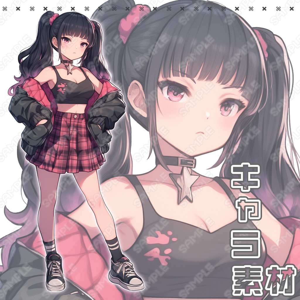 【132】キャラ素材_生意気っぽい女の子