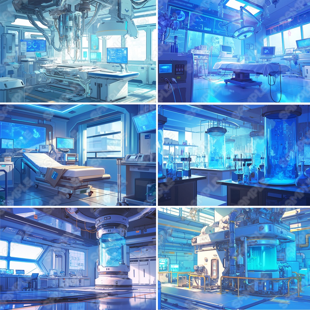 【BG014】病院・研究施設_背景素材_20枚セット