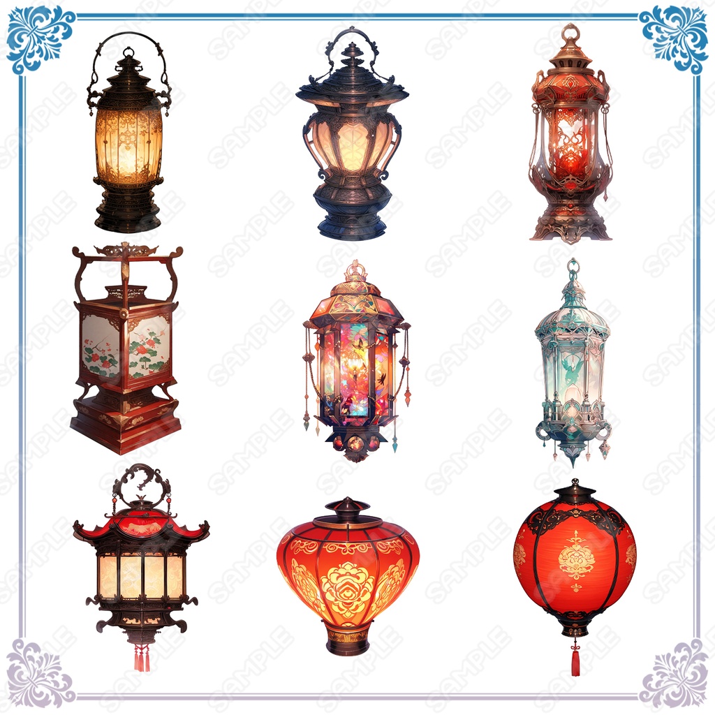 【Item009】ランタン・照明系の素材_20種セット