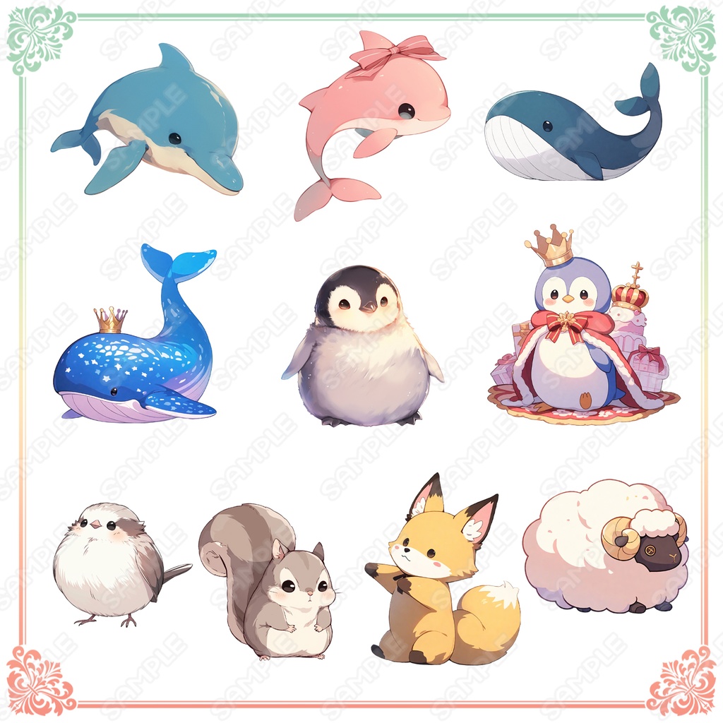 【Item014】動物のぬいぐるみ素材_20種セット