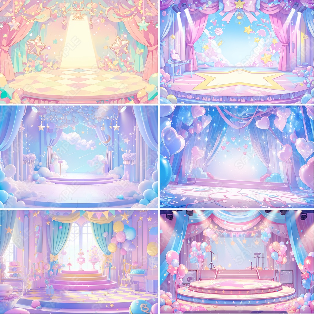 【BG034】アイドルステージ背景素材2_30枚セット