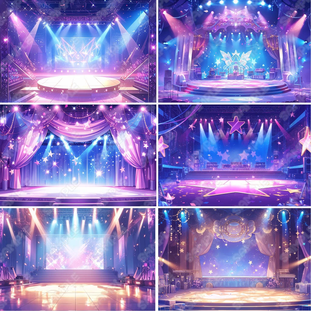 【BG034】アイドルステージ背景素材2_30枚セット