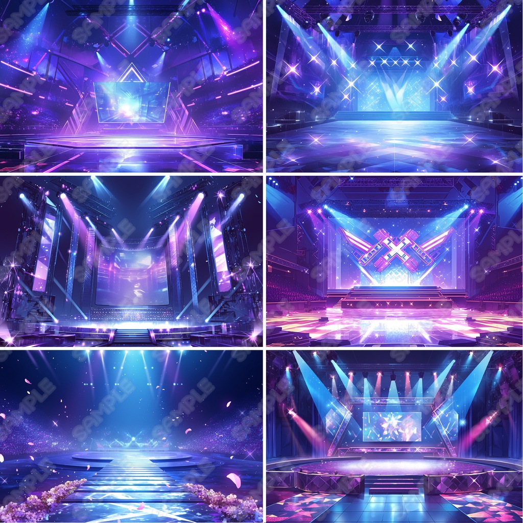 【BG035】アイドルステージ背景素材3_30枚セット