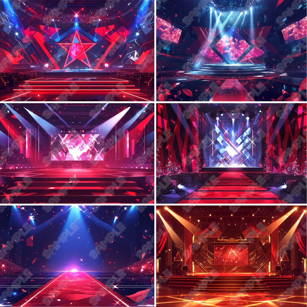 【BG035】アイドルステージ背景素材3_30枚セット