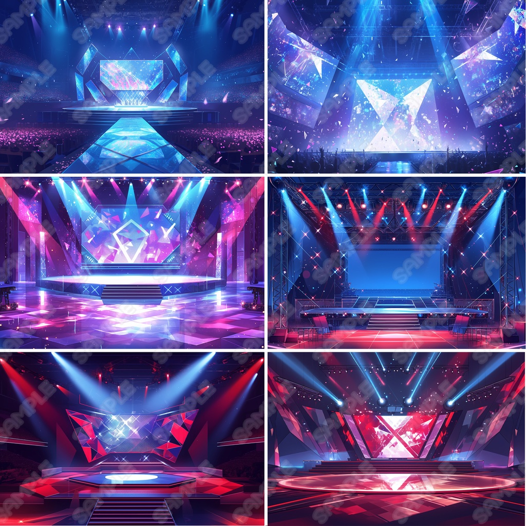 【BG035】アイドルステージ背景素材3_30枚セット