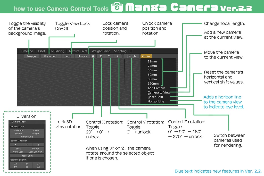 カメラ制御アドオン『漫カメ!Ver.2.2』