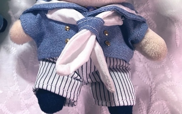 【16㎝】水色セーラー服　上下セット
