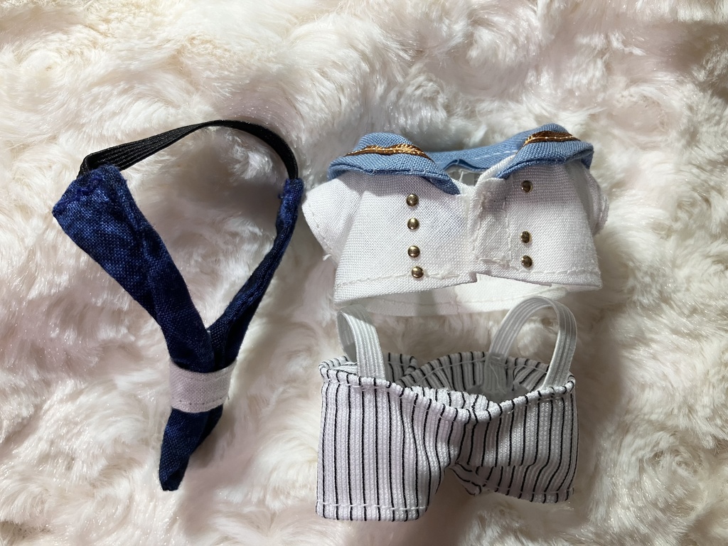 【10㎝】白セーラー服 上下セット