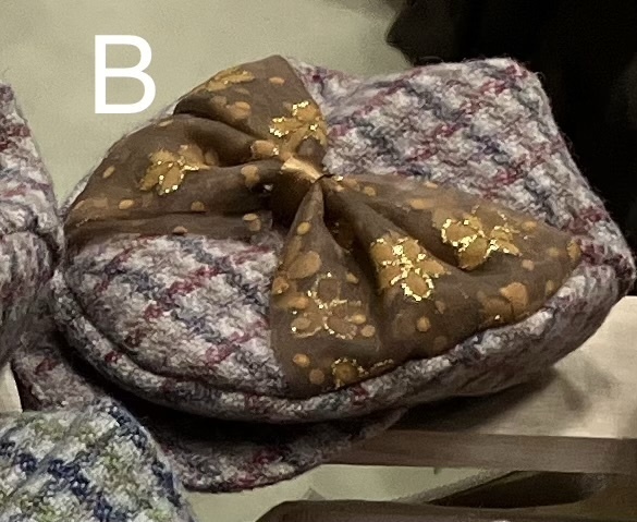 ハンチング帽 ウール素材(リボン付)