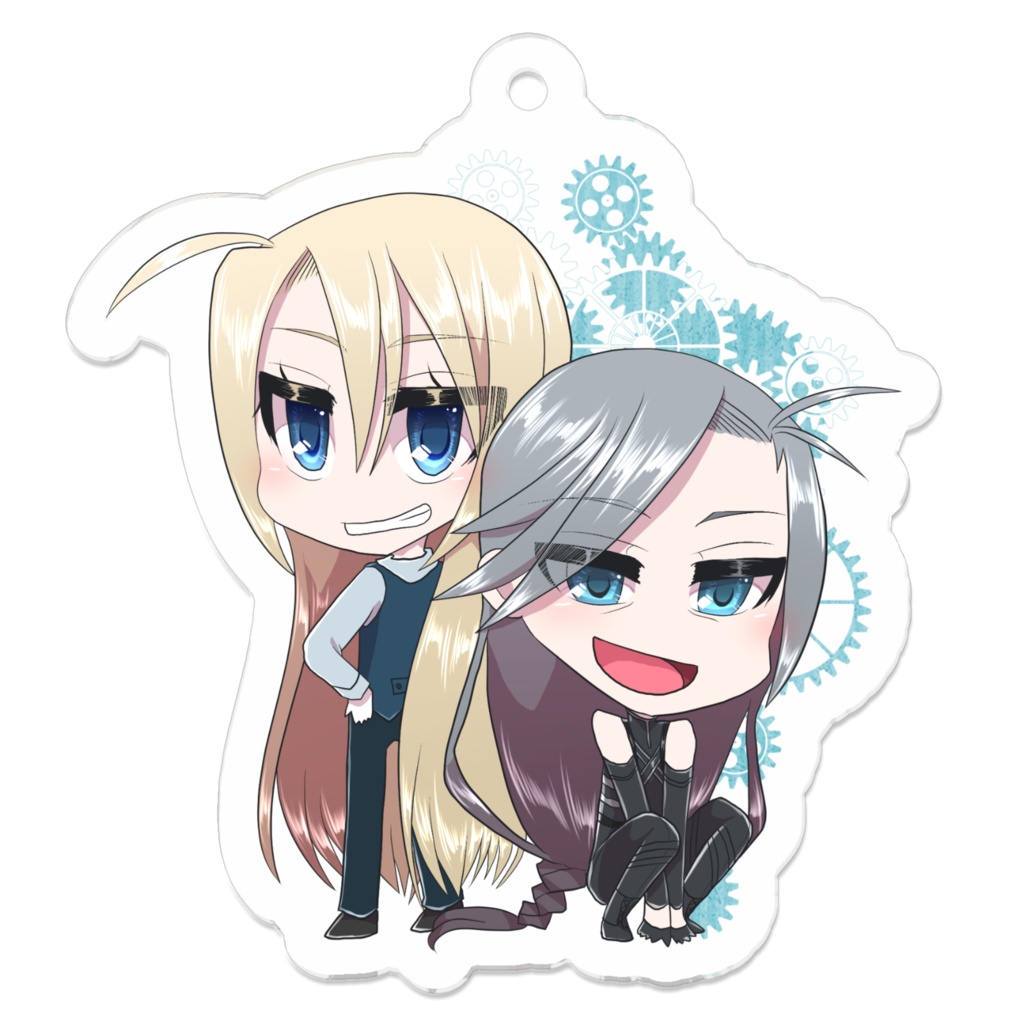 自陣ぼさんぼよんアクキー