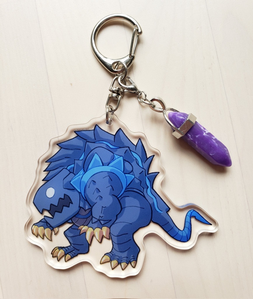 FF14ゴルベーザ四天王アクキー(天然石付き)