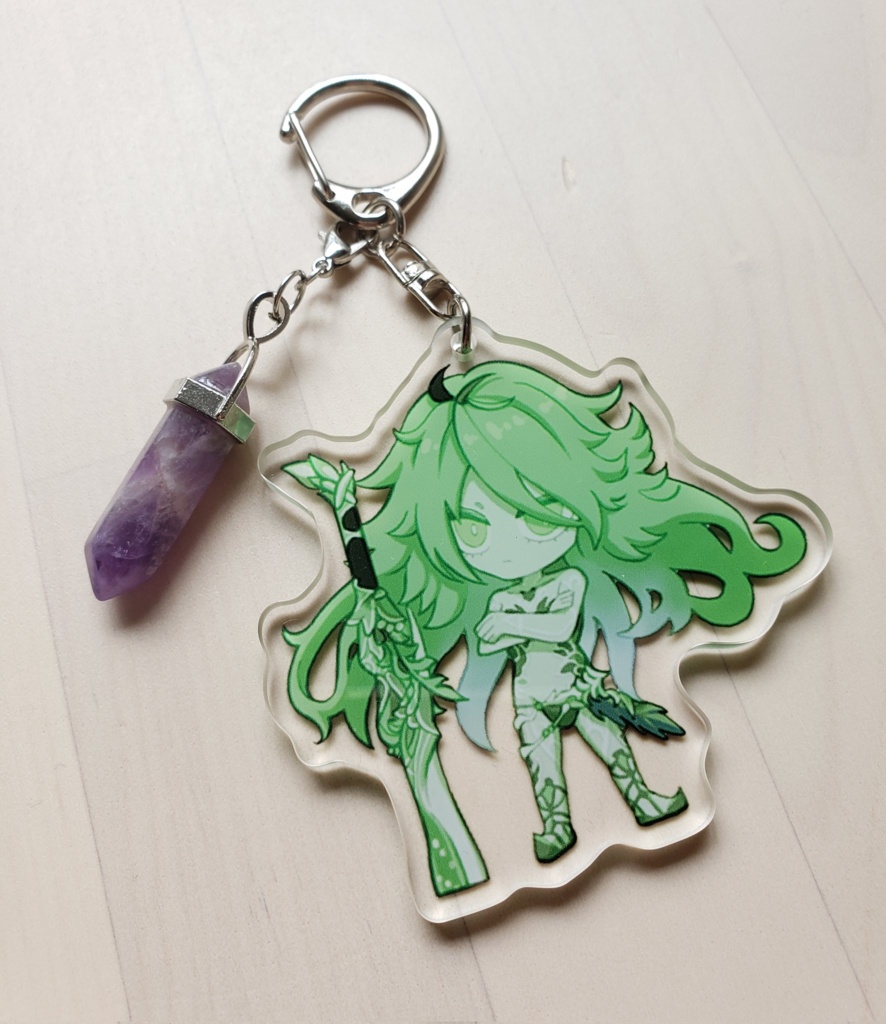 FF14ゴルベーザ四天王アクキー(天然石付き)