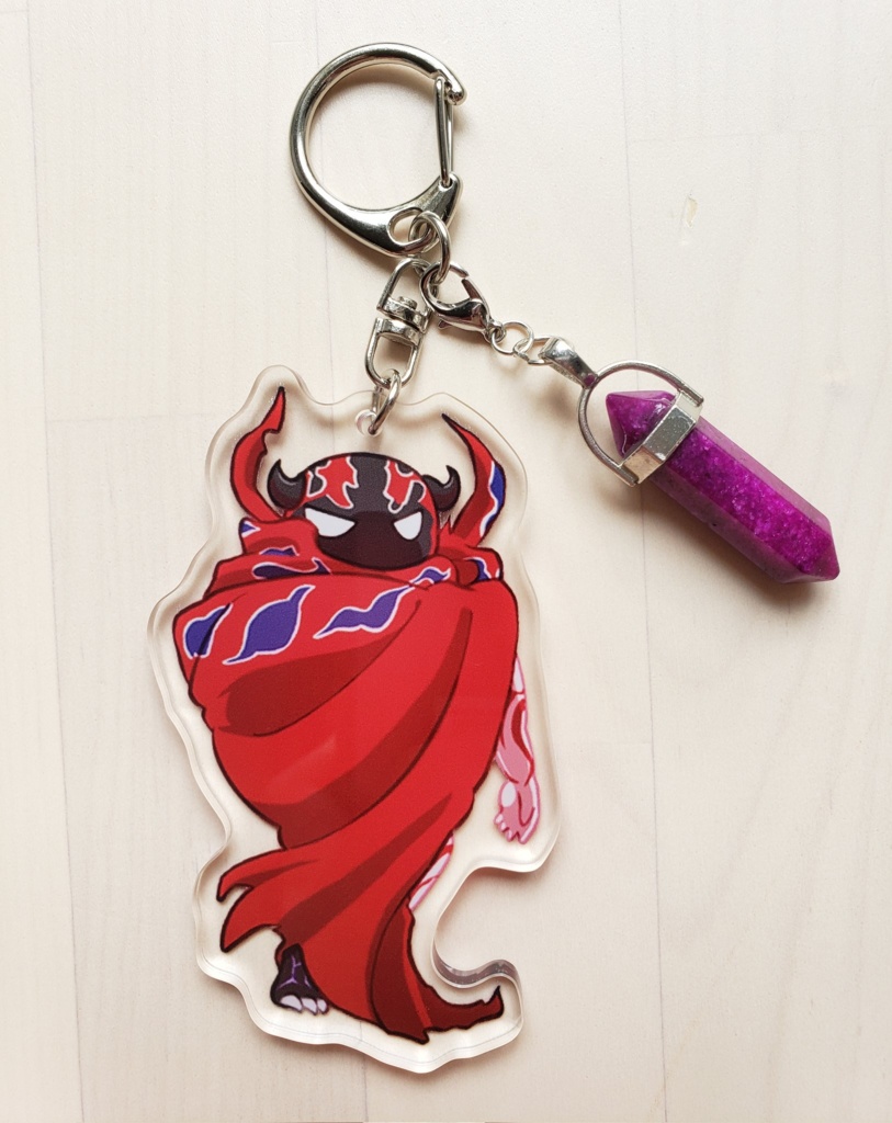 FF14ゴルベーザ四天王アクキー(天然石付き)