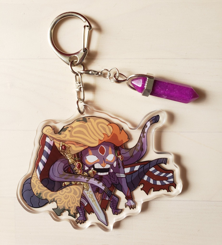 FF14ゴルベーザ四天王アクキー(天然石付き)