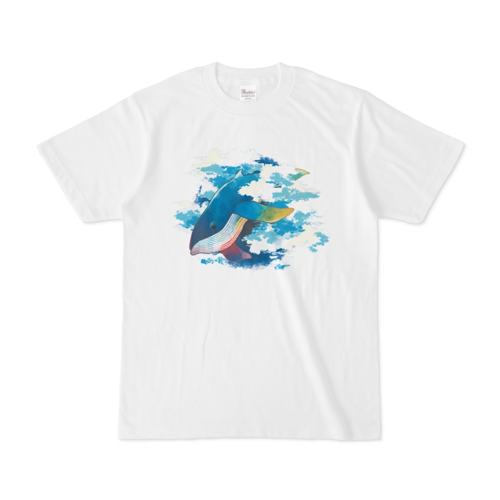 Tシャツ「遠くにクジラ、少年は夏」