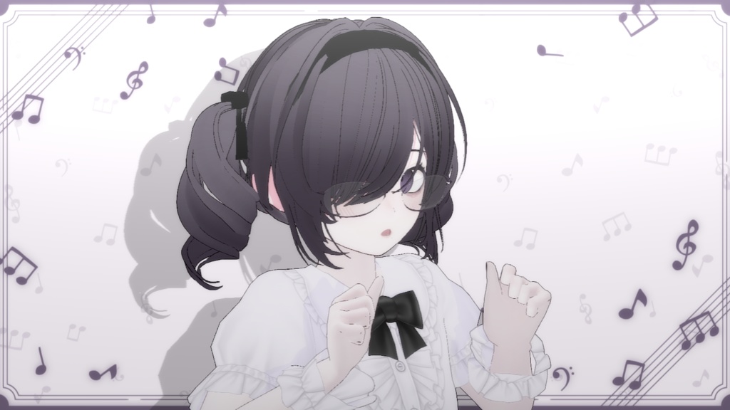 【VRoid用hair髪型】Ringlet curls/ツインテドリル/罗马卷双马尾/Twin ponytails