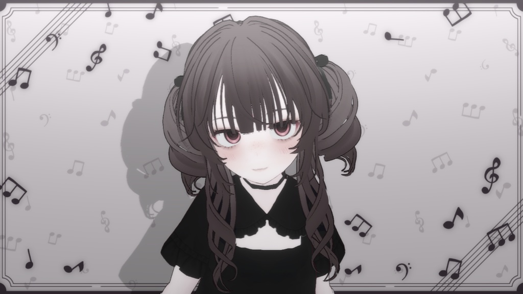 【VRoid用hair髪型】Ringlet curls/ツインテドリル/罗马卷双马尾/Twin ponytails