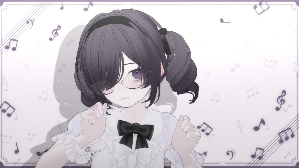 【VRoid用hair髪型】Ringlet curls/ツインテドリル/罗马卷双马尾/Twin ponytails
