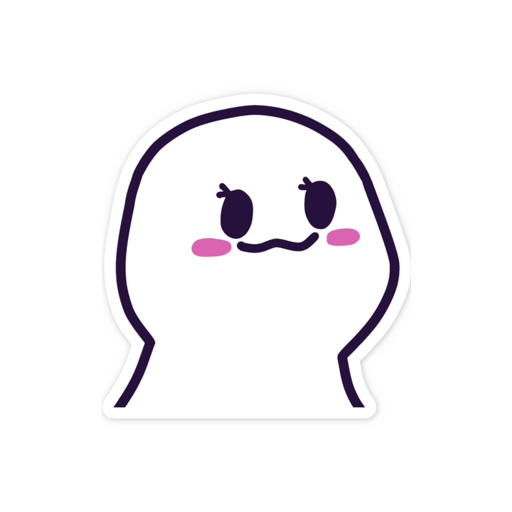〖しらたまちゃん〗スマホステッカー