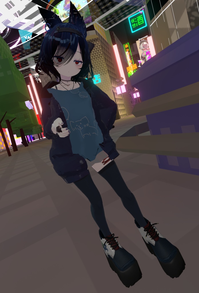 【VRChat向け】厚底スニーカー