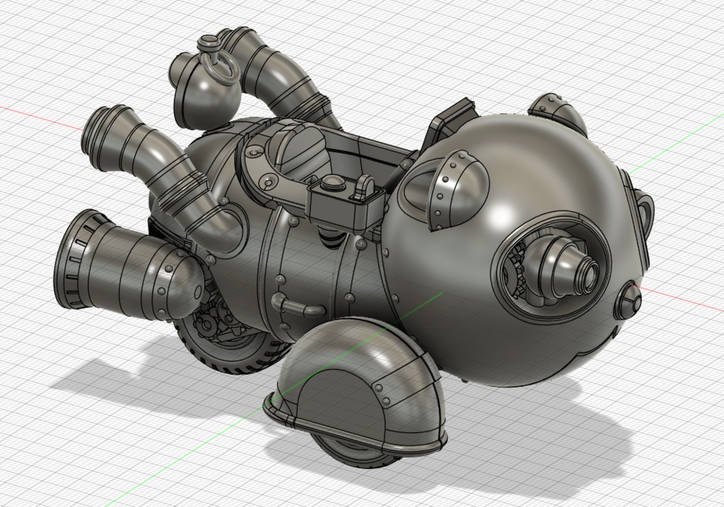 【3Dモデル】スチームパンダ【3Dプリント用データ】