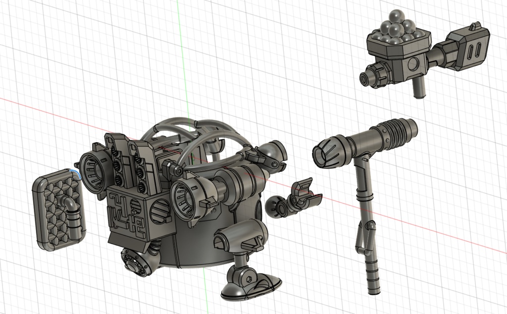 【3Dモデル】USU(A)ロボ【3Dプリント用データ】