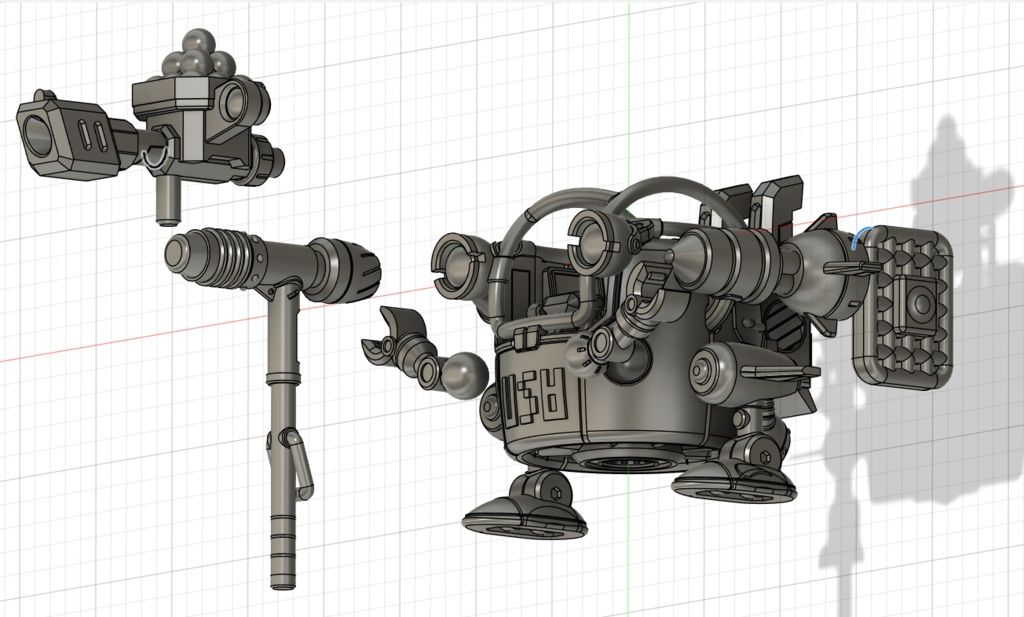 【3Dモデル】USU(A)ロボ【3Dプリント用データ】