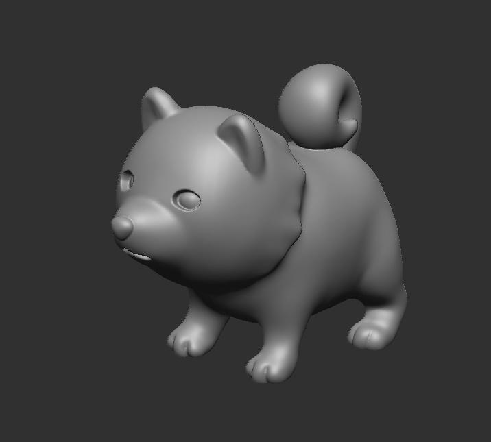 モンゴルの犬と 日本の犬【3Dデータ】