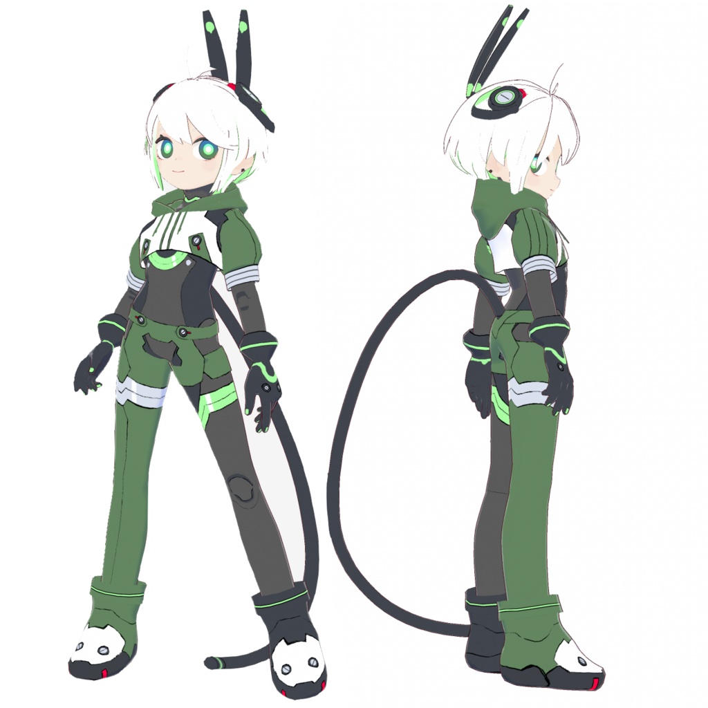 【VRoid製3Dモデル】緑子ちゃんレプリカ(2025年5月21日更新)