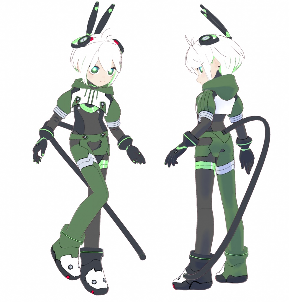 【VRoid製3Dモデル】緑子ちゃんレプリカ(2025年5月21日更新)