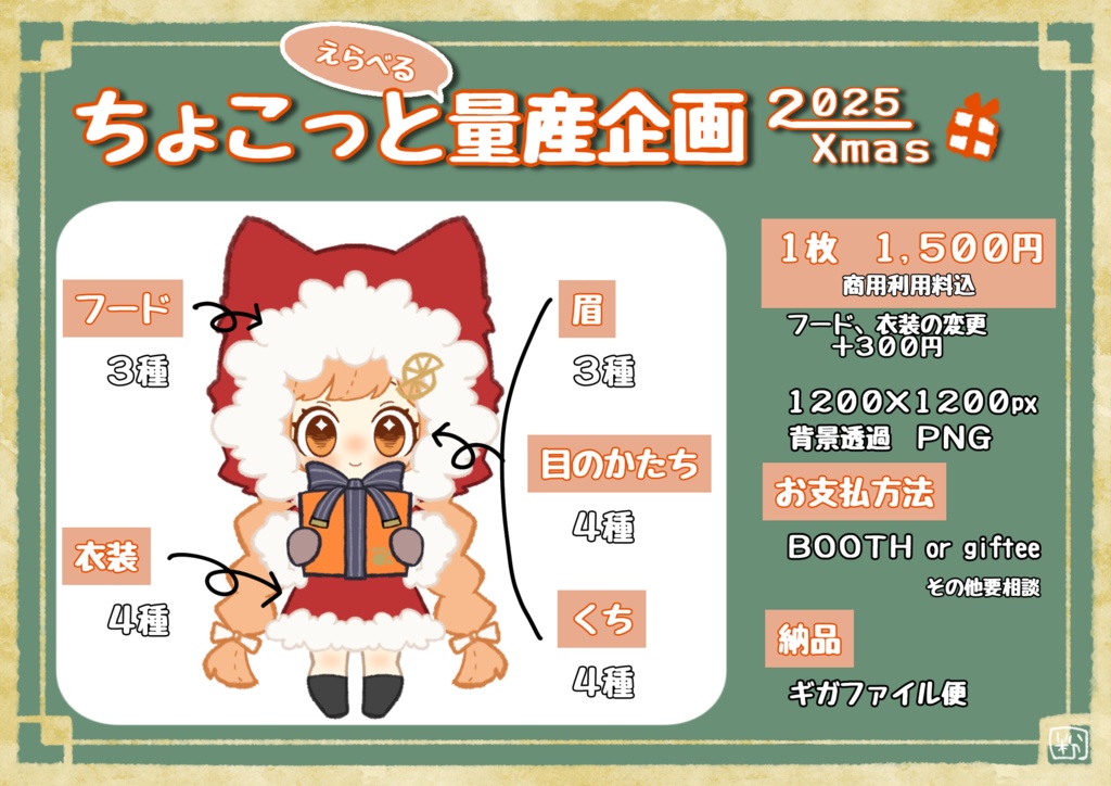 ちょこっと量産企画〜2025 Xmas〜