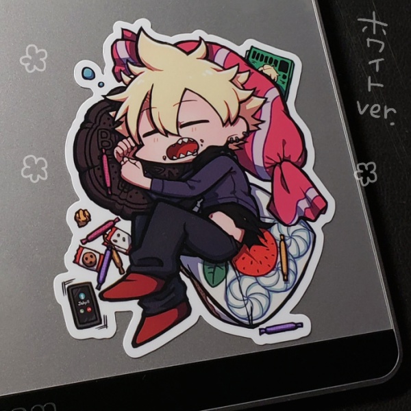 起こされ待ちステッカー