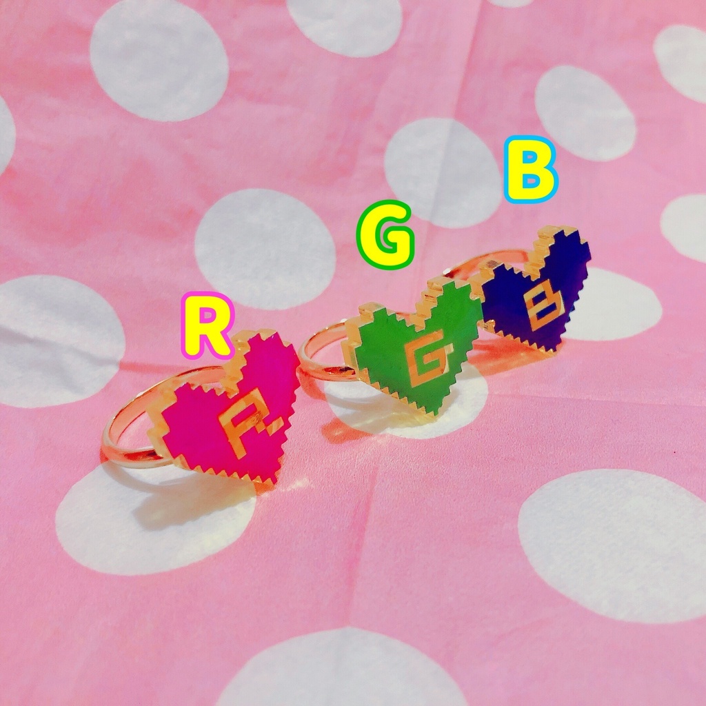 🎤RGB💗💚💙リング
