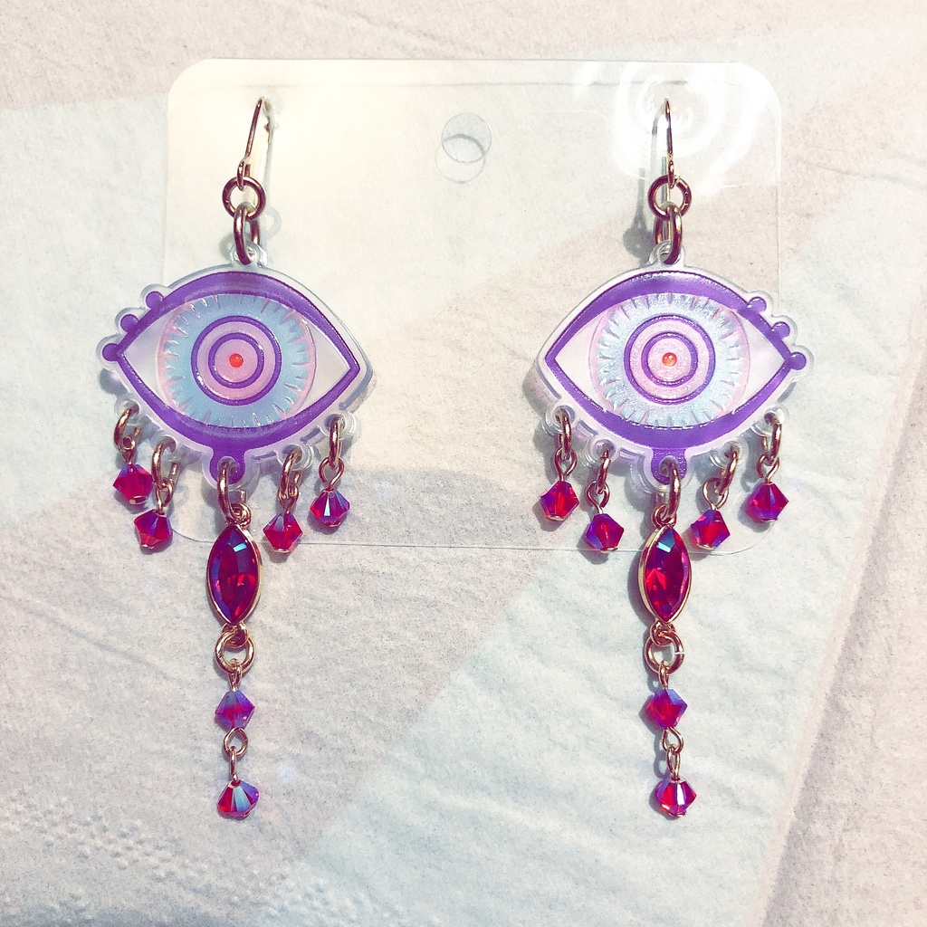 おめめっふぃーピアス&イヤリング