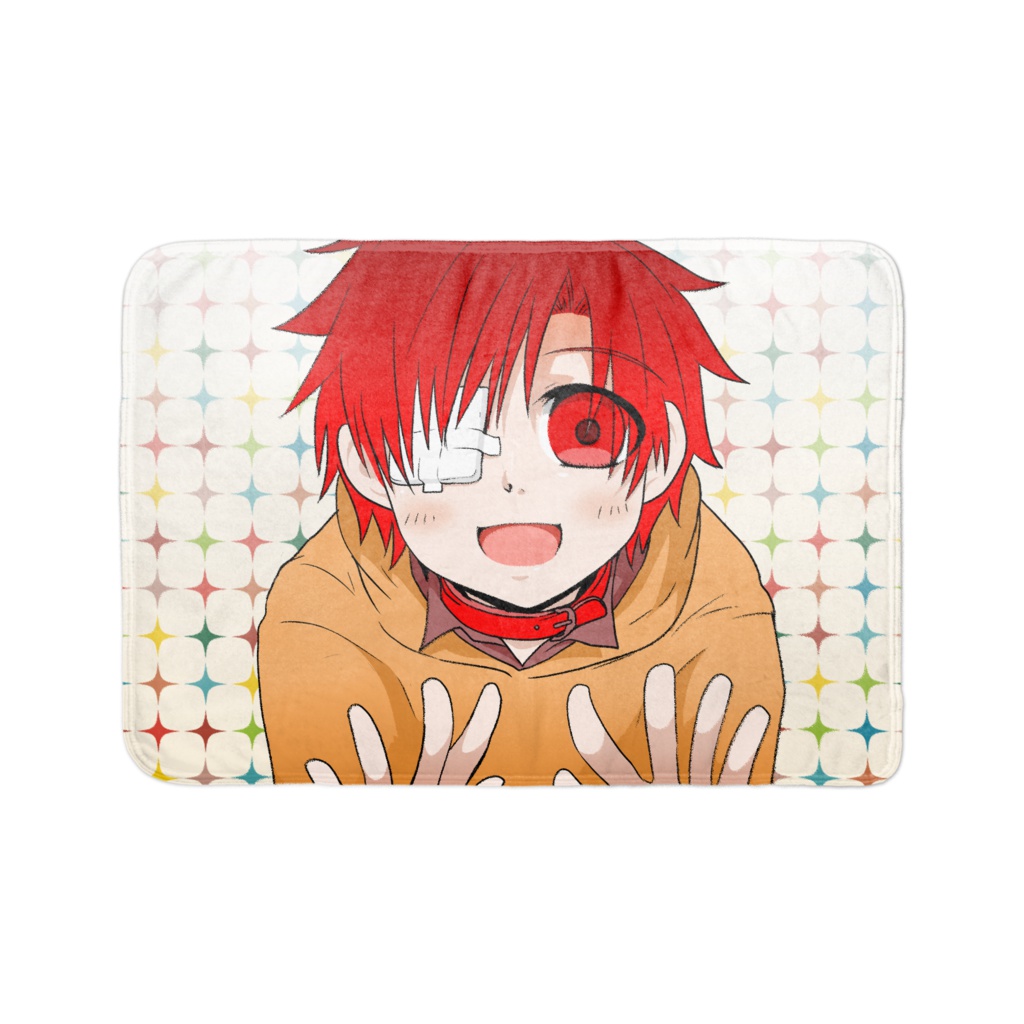 ブランケット:あか