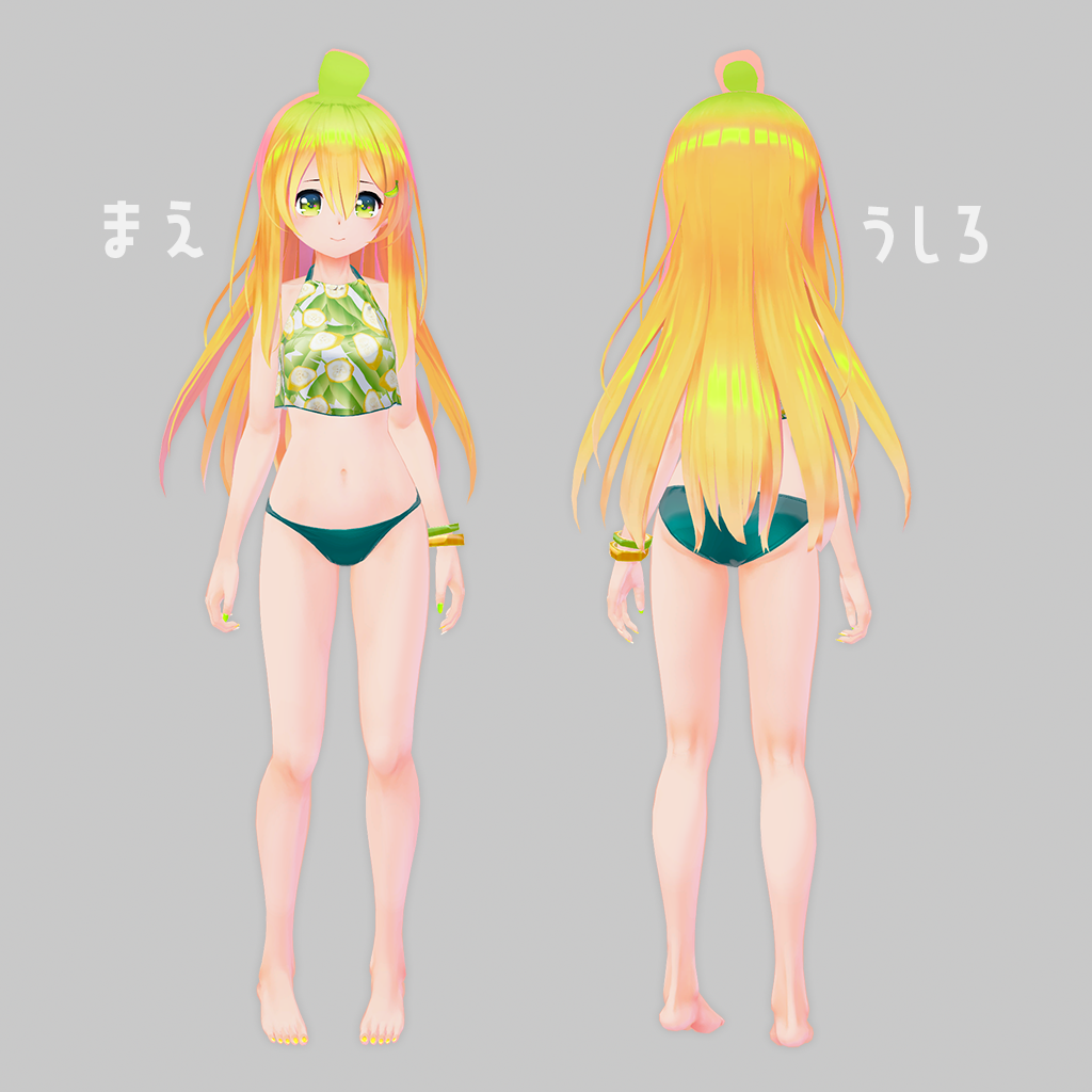 オリジナル3Dモデル バナナのばななちゃん