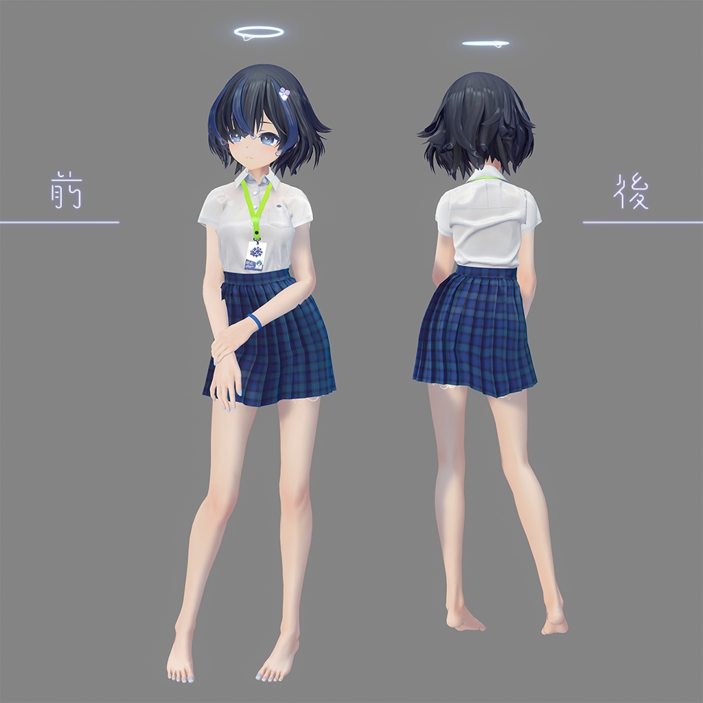 オリジナル3Dモデル びしょぬれのしずくさん