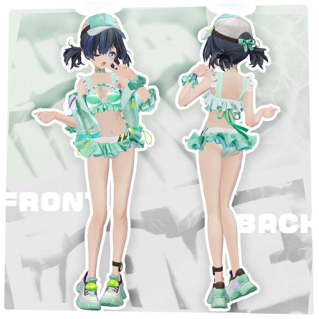 オリジナル3D衣装 SUPER WAVE 水着