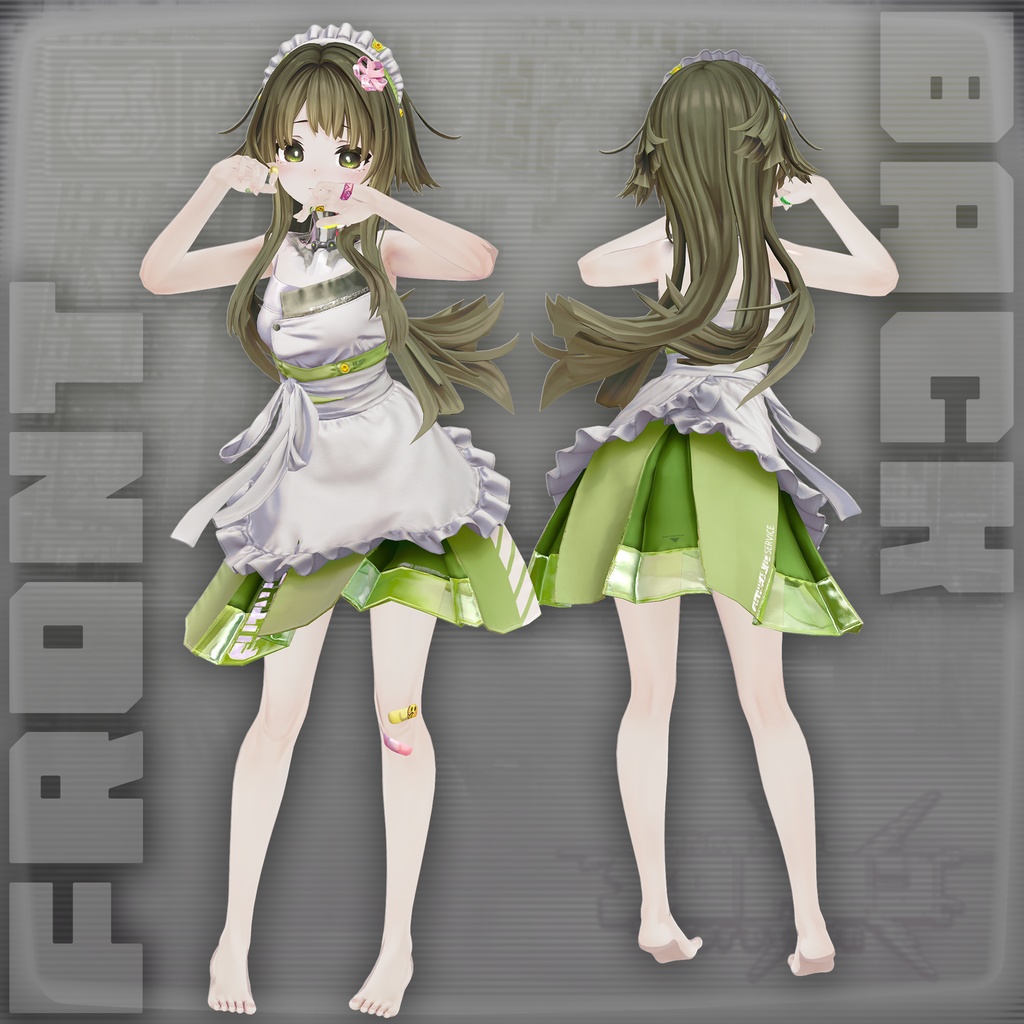 オリジナル3Dモデル かんぺきメイドメロトロン #MARUBODY