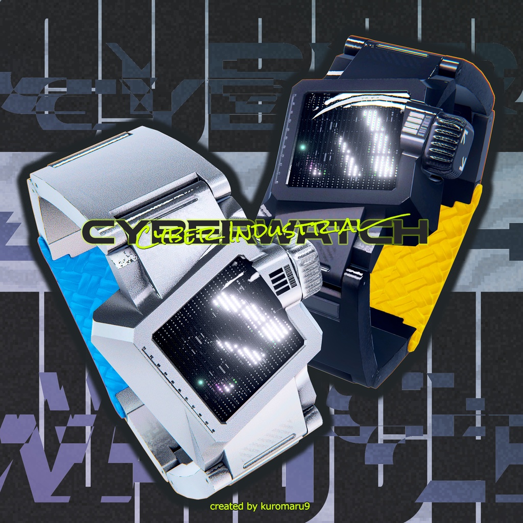 オリジナル3D装飾品　CYBER WATCH