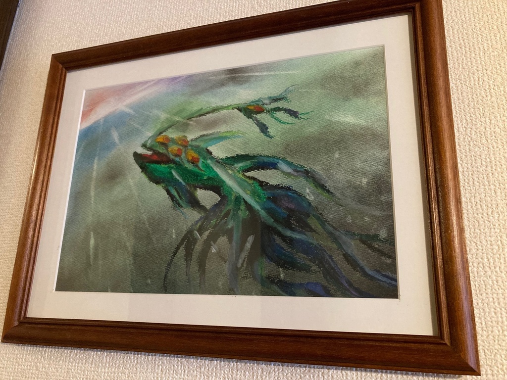 「環境に適応した魚」原画 A4サイズ